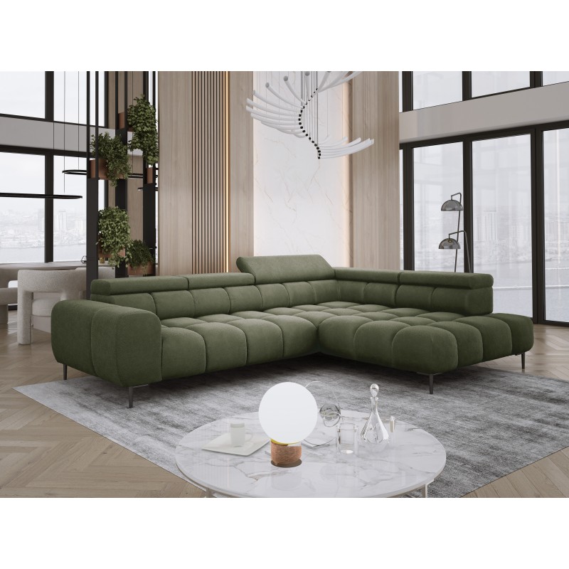 Narożnik PLAZA L Prawostronny w tkaninie Promocyjnej APHRODITE 12 WERSAL