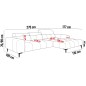 Narożnik PLAZA Mini Lewostronny w tkaninie Salvador 13 WERSAL