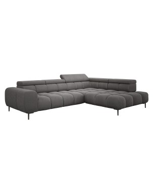 Narożnik PLAZA L Prawostronny w tkaninie Promocyjnej APHRODITE 22 WERSAL