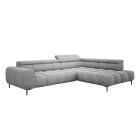 Narożnik PLAZA L Prawostronny w tkaninie Promocyjnej APHRODITE 19 WERSAL