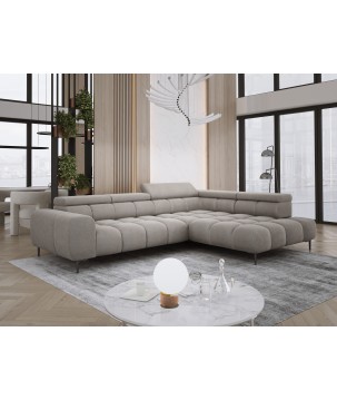 Narożnik PLAZA L Prawostronny w tkaninie Promocyjnej APHRODITE 04 WERSAL