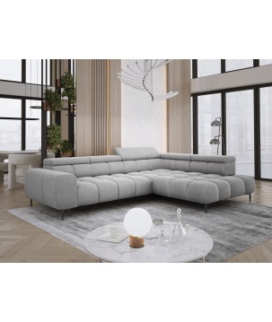 Narożnik PLAZA L Prawostronny w tkaninie Promocyjnej APHRODITE 19 WERSAL