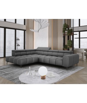 Narożnik PLAZA L Lewostronny w tkaninie Promocyjnej SOLAR 96 WERSAL