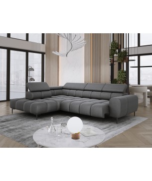 Narożnik PLAZA L Lewostronny w tkaninie Promocyjnej SOLAR 96 WERSAL