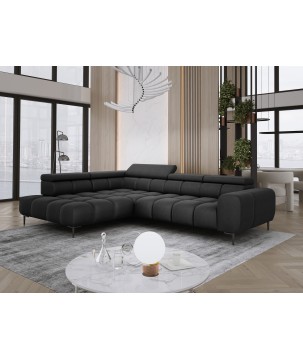 Narożnik PLAZA L Lewostronny w tkaninie Promocyjnej SOLAR 99 WERSAL