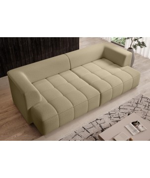 Sofa ALBIO BigSofa z elektryczną regulacją siedziska funkcja spania w tkaninie SERENO 681 WERSAL