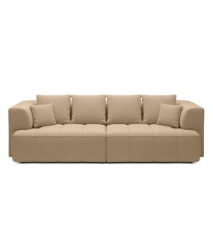 Sofa ALBIO BigSofa z elektryczną regulacją siedziska funkcja spania w tkaninie SERENO 682 WERSAL