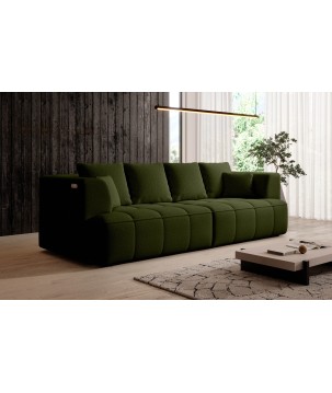 Sofa ALBIO BigSofa z elektryczną regulacją siedziska funkcja spania w tkaninie SERENO 690 WERSAL