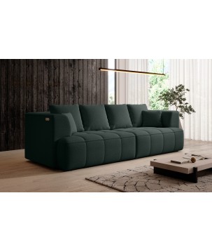 Sofa ALBIO BigSofa z elektryczną regulacją siedziska funkcja spania w tkaninie SERENO 691 WERSAL