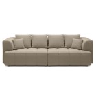 Sofa ALBIO BigSofa z elektryczną regulacją siedziska funkcja spania w tkaninie SERENO 692 WERSAL