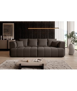 Sofa ALBIO BigSofa z elektryczną regulacją siedziska funkcja spania w tkaninie SERENO 694 WERSAL