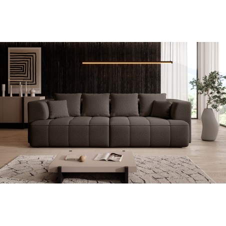 Sofa ALBIO BigSofa z elektryczną regulacją siedziska funkcja spania w tkaninie SERENO 694 WERSAL