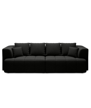 Sofa ALBIO BigSofa z elektryczną regulacją siedziska funkcja spania w tkaninie SERENO 696 WERSAL