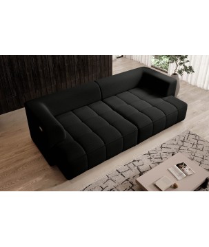 Sofa ALBIO BigSofa z elektryczną regulacją siedziska funkcja spania w tkaninie SERENO 696 WERSAL