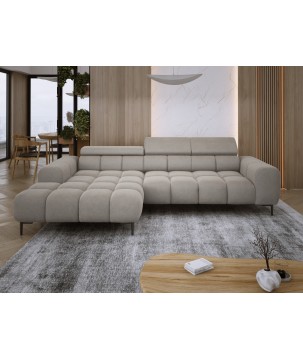 Narożnik PLAZA MINI Lewostronny w tkaninie Promocyjnej APHRODITE 04 WERSAL