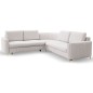Narożnik LAREN nowoczesna sofa z funkcją spania pojemnik na pościel lewa strona CASTEL 04 251x251x85 cm