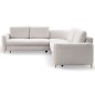 Narożnik LAREN nowoczesna sofa z funkcją spania pojemnik na pościel lewa strona CASTEL 04 251x251x85 cm