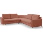 Narożnik LAREN nowoczesna sofa z funkcją spania pojemnik na pościel lewa strona CASTEL 55 251x251x85 cm