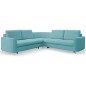 Narożnik LAREN nowoczesna sofa z funkcją spania pojemnik na pościel lewa strona CASTEL 70 251x251x85 cm