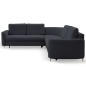 Narożnik LAREN nowoczesna sofa z funkcją spania pojemnik na pościel lewa strona CASTEL 79 251x251x85 cm