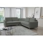 Narożnik LAREN nowoczesna sofa z funkcją spania pojemnik na pościel lewa strona CASTEL 93 251x251x85 cm