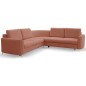 Narożnik LAREN nowoczesna sofa z funkcją spania pojemnik na pościel prawa strona CASTEL 55 251x251x85 cm