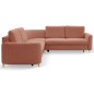 Narożnik LAREN nowoczesna sofa z funkcją spania pojemnik na pościel prawa strona CASTEL 55 251x251x85 cm