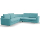 Narożnik LAREN nowoczesna sofa z funkcją spania pojemnik na pościel prawa strona CASTEL 70 251x251x85 cm