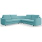 Narożnik LAREN nowoczesna sofa z funkcją spania pojemnik na pościel prawa strona CASTEL 70 251x251x85 cm