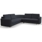 Narożnik LAREN nowoczesna sofa z funkcją spania pojemnik na pościel prawa strona CASTEL 79 251x251x85 cm