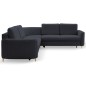 Narożnik LAREN nowoczesna sofa z funkcją spania pojemnik na pościel prawa strona CASTEL 79 251x251x85 cm