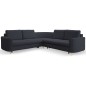 Narożnik LAREN nowoczesna sofa z funkcją spania pojemnik na pościel prawa strona CASTEL 79 251x251x85 cm