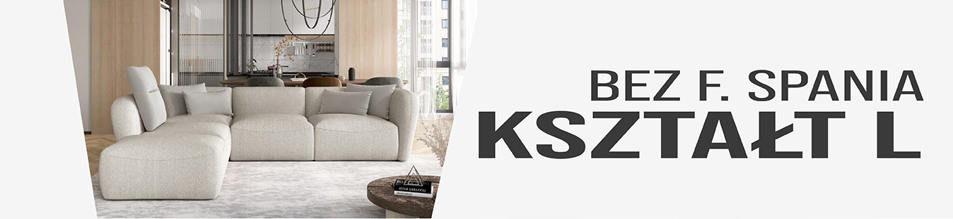 Narożniki w kształcie L bez funkcji spania Wersal - sklep internetowy Domo Home