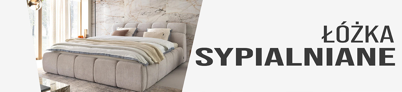 Nowoczesne łóżka do sypialni: tapicerowane, dwuosobowe, pojedyncze, kompletne z materacem - sklep internetowy Domo Home