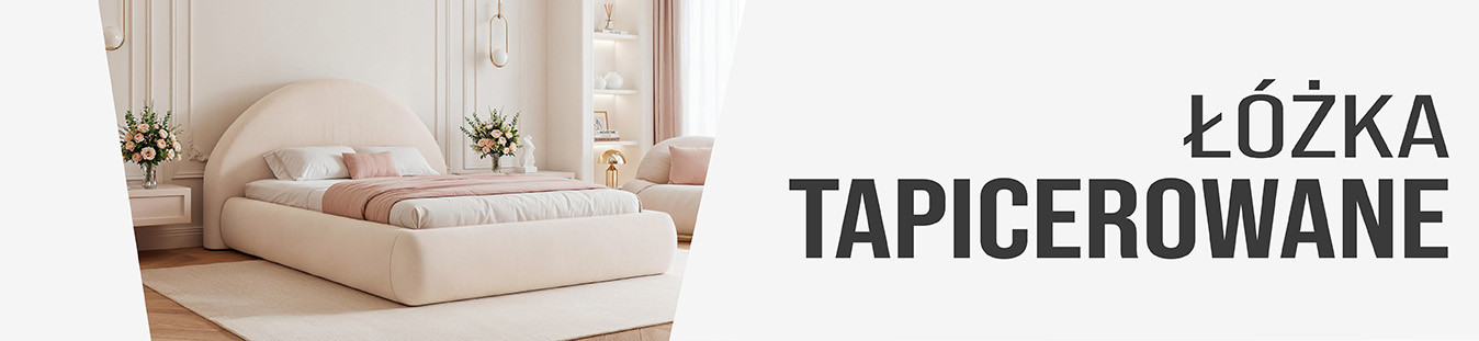 Łóżka tapicerowane: z pojemnikiem, materacem, na nóżkach (120x200, 140x200, 160x200, 180x200, 200x200) - Sklep internetowy Domo Home